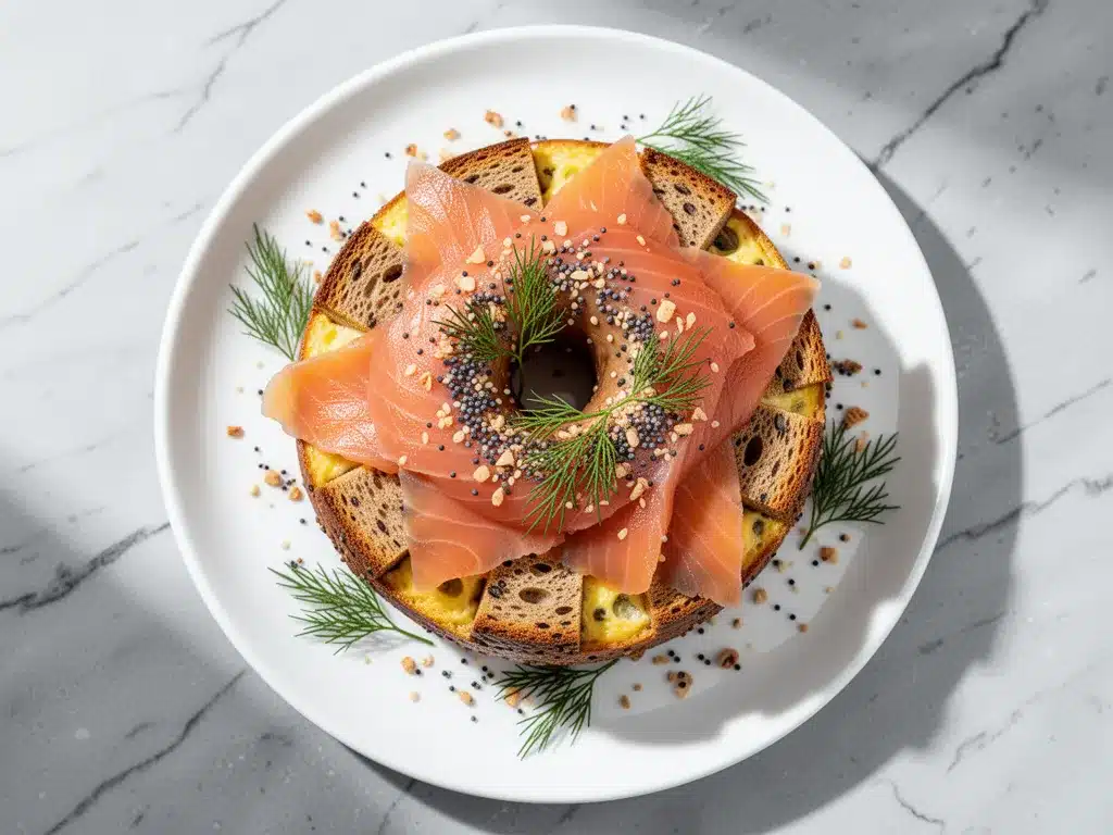 Everything Bagel Strata with Smoked Salmon: Best Easy Holiday Breakfast 4 Everything Bagel Strata with Smoked Salmon preparation steps