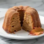fall apple cider doughnut cake - featured image