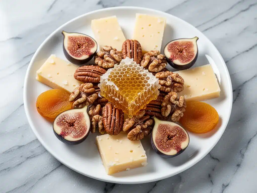 Fall Charcuterie Board: Easy Honeycomb & Spiced Nuts 4 fall charcuterie board preparation steps
