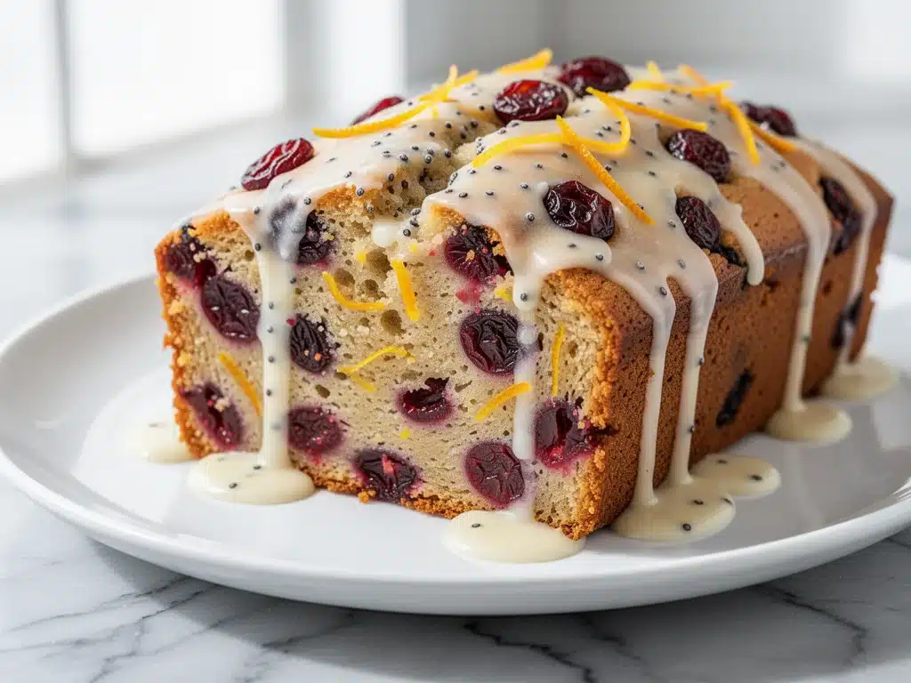 Fall Cranberry Orange Loaf Cake - featured image