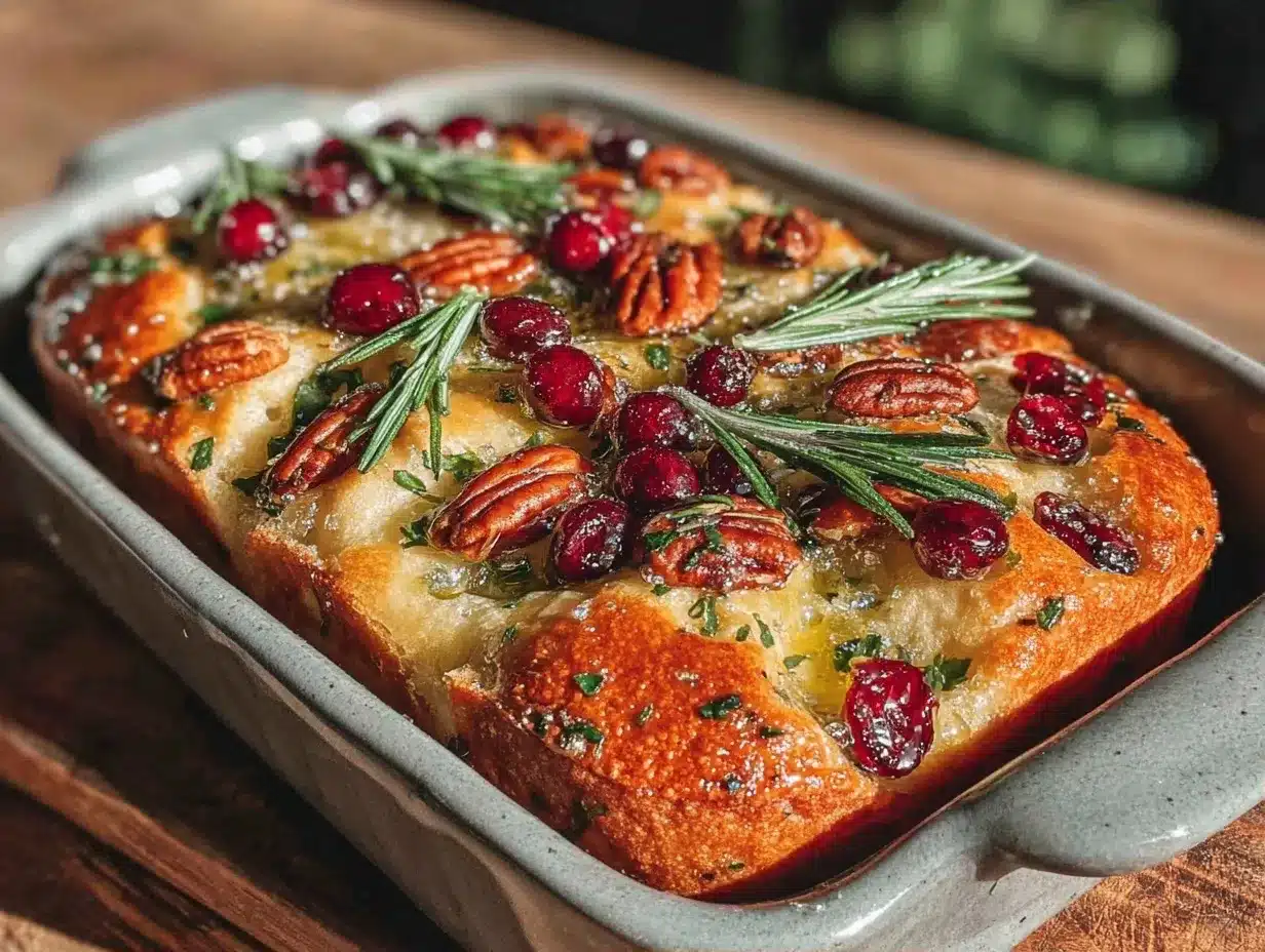 Fall Cranberry Pecan Sourdough Focaccia: 4 Easy Harvest Bites 4 fall cranberry pecan sourdough focaccia preparation steps