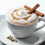 fall maple chai latte - featured image