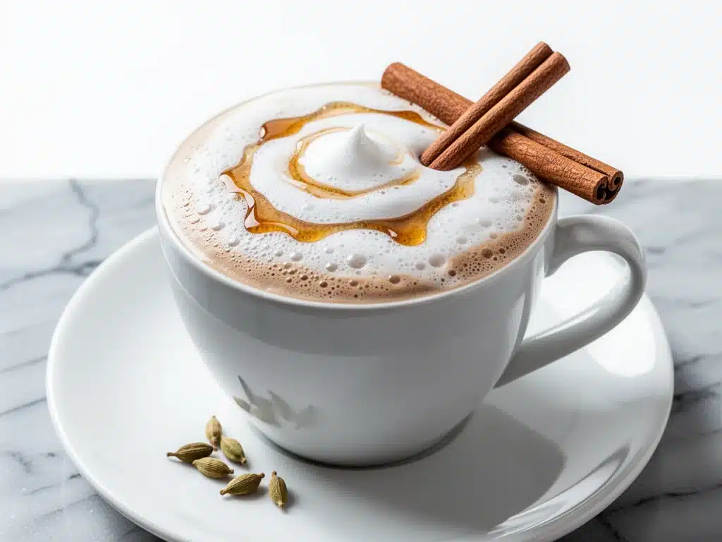 fall maple chai latte - featured image