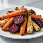 Fall Maple Dijon Roasted Root Vegetables - featured image