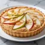 fall pear almond frangipane tart - featured image