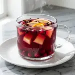 fall slow cooker mulled cranberry apple cider - featured image