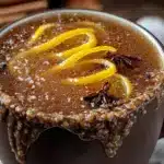 fall slow cooker spiced caramel apple cider - featured image