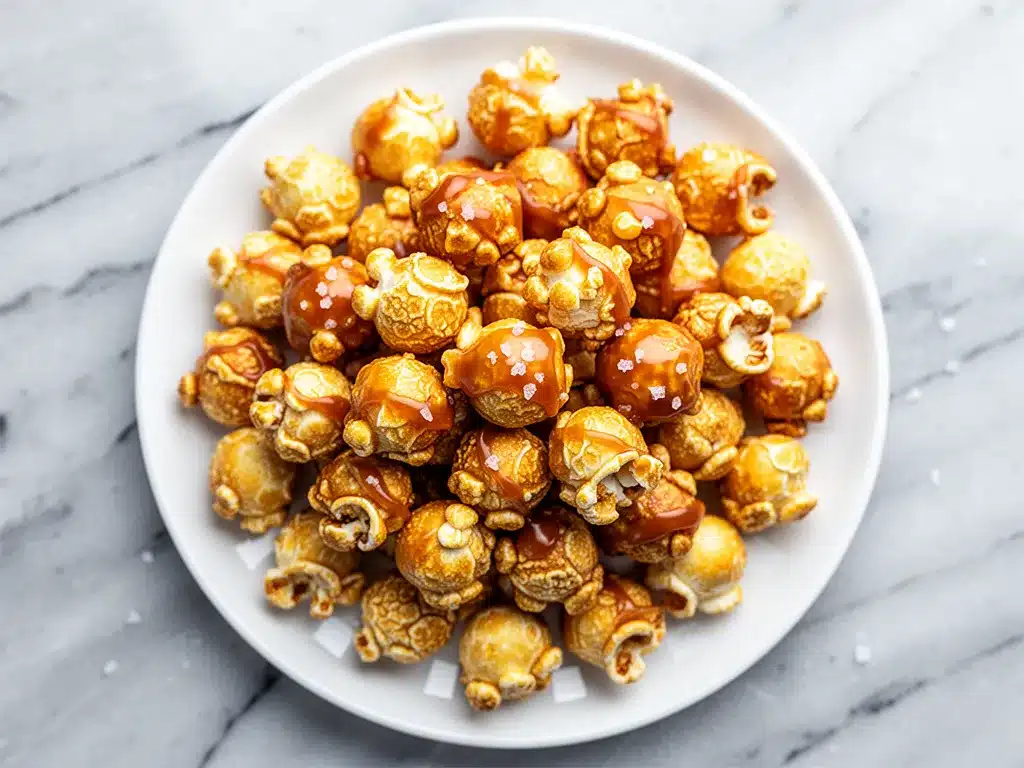 Football Tailgate Salted Caramel Popcorn Clusters: 5 Easy Game Day Snacks 4 Football Tailgate Salted Caramel Popcorn Clusters preparation steps