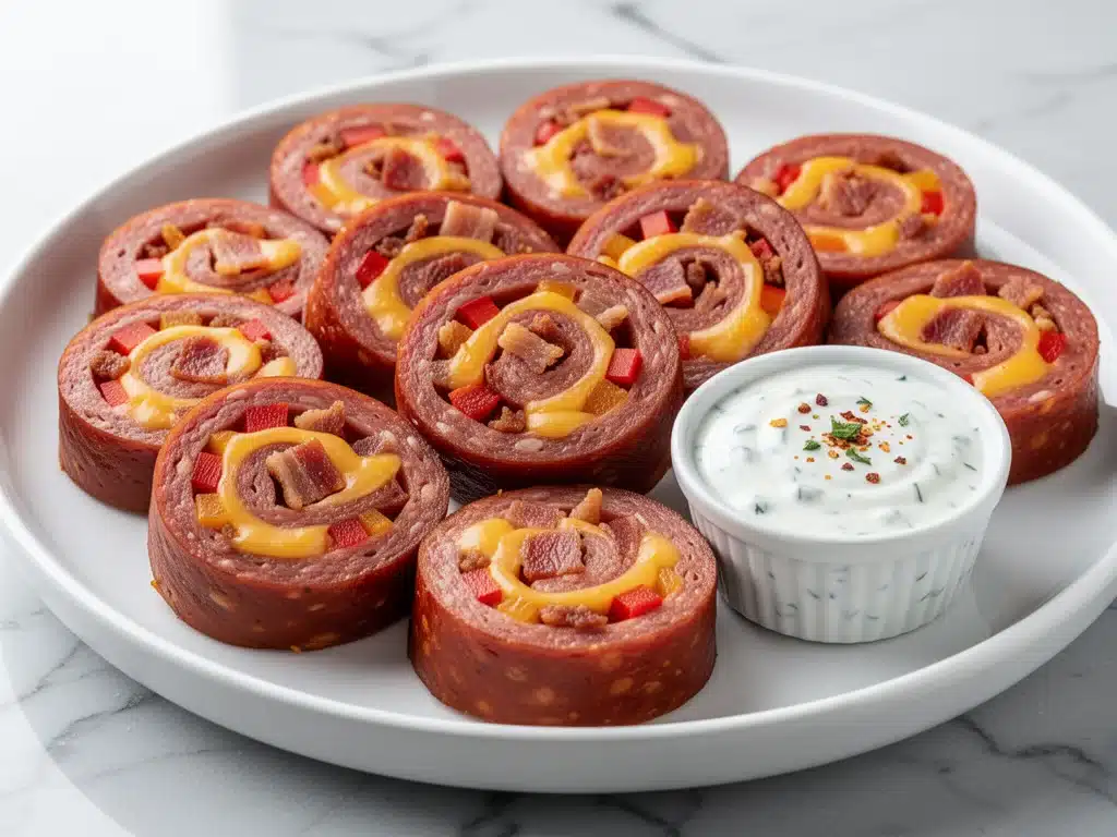 Football Tailgate Smoked Sausage Pinwheels - featured image