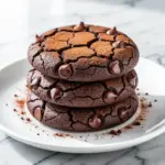 fudgy espresso brownie cookies - featured image