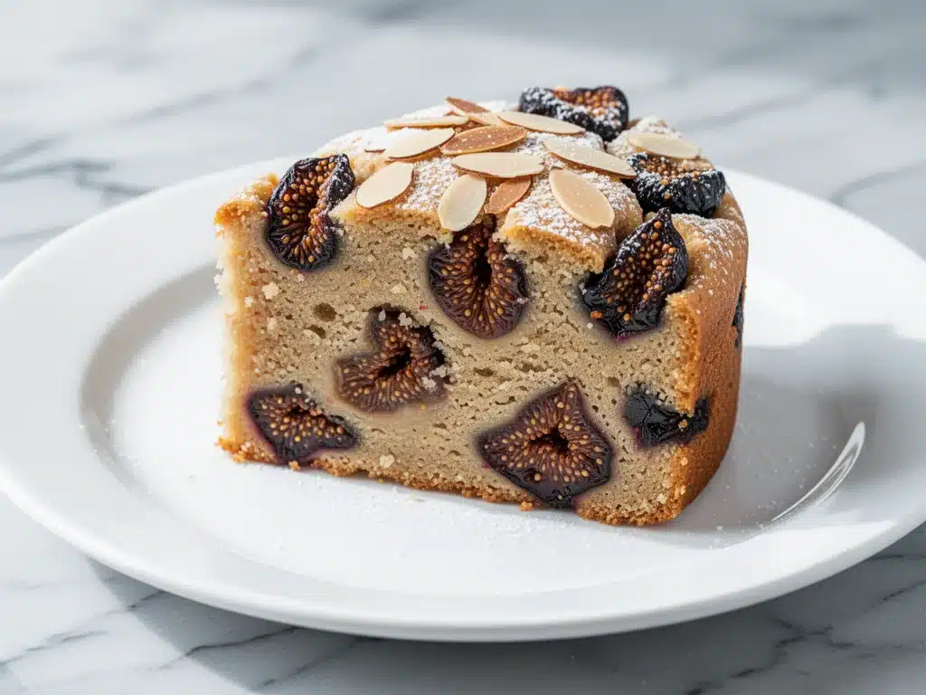 gluten-free fall fig and honey almond cake - featured image