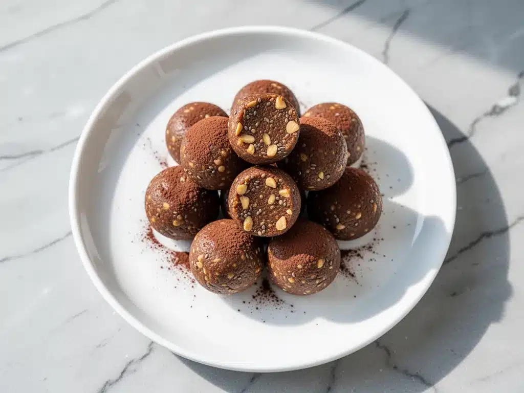 High-Protein Chocolate Peanut Butter Energy Balls: 5-Ingredient Snack 4 high-protein chocolate peanut butter energy balls preparation steps