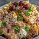 high-protein cottage cheese chicken salad - featured image