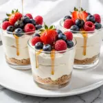 High-Protein Greek Yogurt Berry Cheesecake Cups - featured image