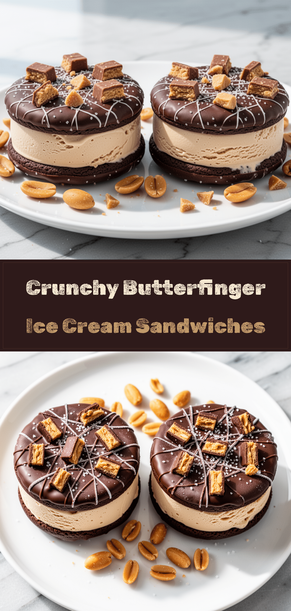 Homemade Butterfinger Ice Cream Sandwiches: 5-Min Crispy Treats 5 homemade butterfinger ice cream sandwiches recipe