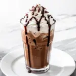 homemade mocha frappe - featured image