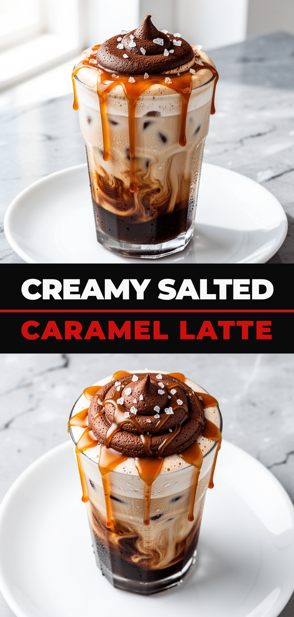 Homemade Salted Caramel Iced Latte: Best Coffee Shop Drink 5 Homemade Salted Caramel Iced Latte recipe