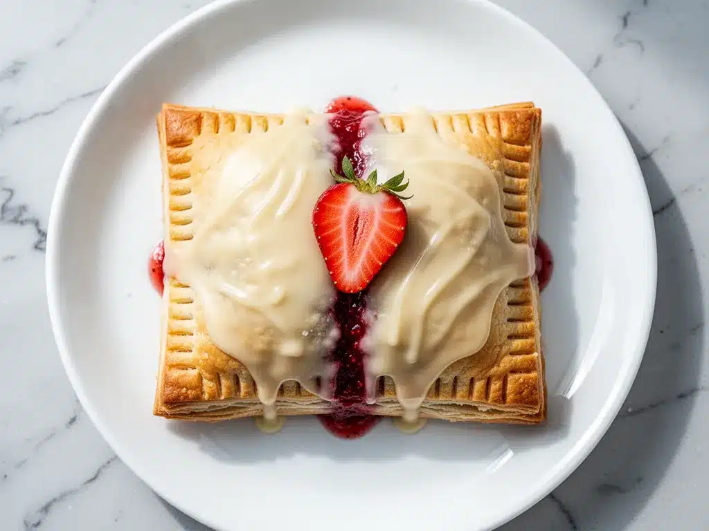 Homemade Strawberry Pop-Tarts: Best 5-Minute Vanilla Glaze Recipe 4 homemade strawberry pop-tarts preparation steps