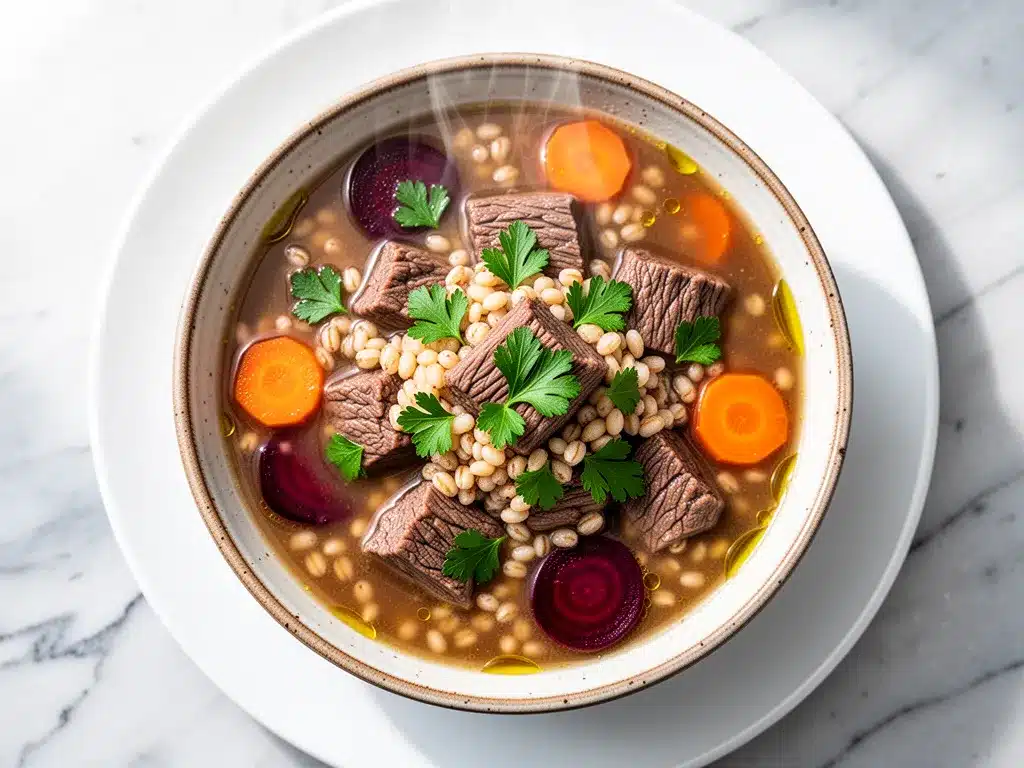 Instant Pot Beef and Barley Stew: 30-Minute Easy Winter Dinner 4 Instant Pot Beef and Barley Stew preparation steps