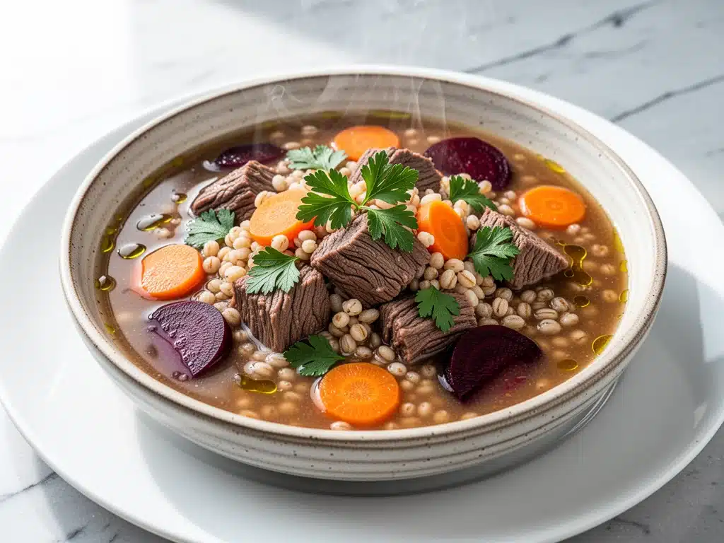 Instant Pot Beef and Barley Stew - featured image
