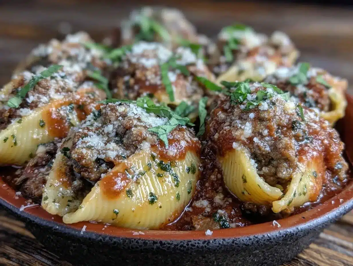 Fall Italian Sausage & Wild Mushroom Stuffed Shells 4 Italian Sausage & Wild Mushroom Stuffed Shells preparation steps