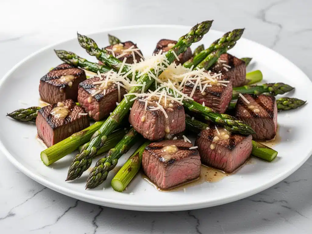 keto garlic butter steak bites - featured image