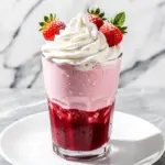 keto strawberry cream frappuccino - featured image