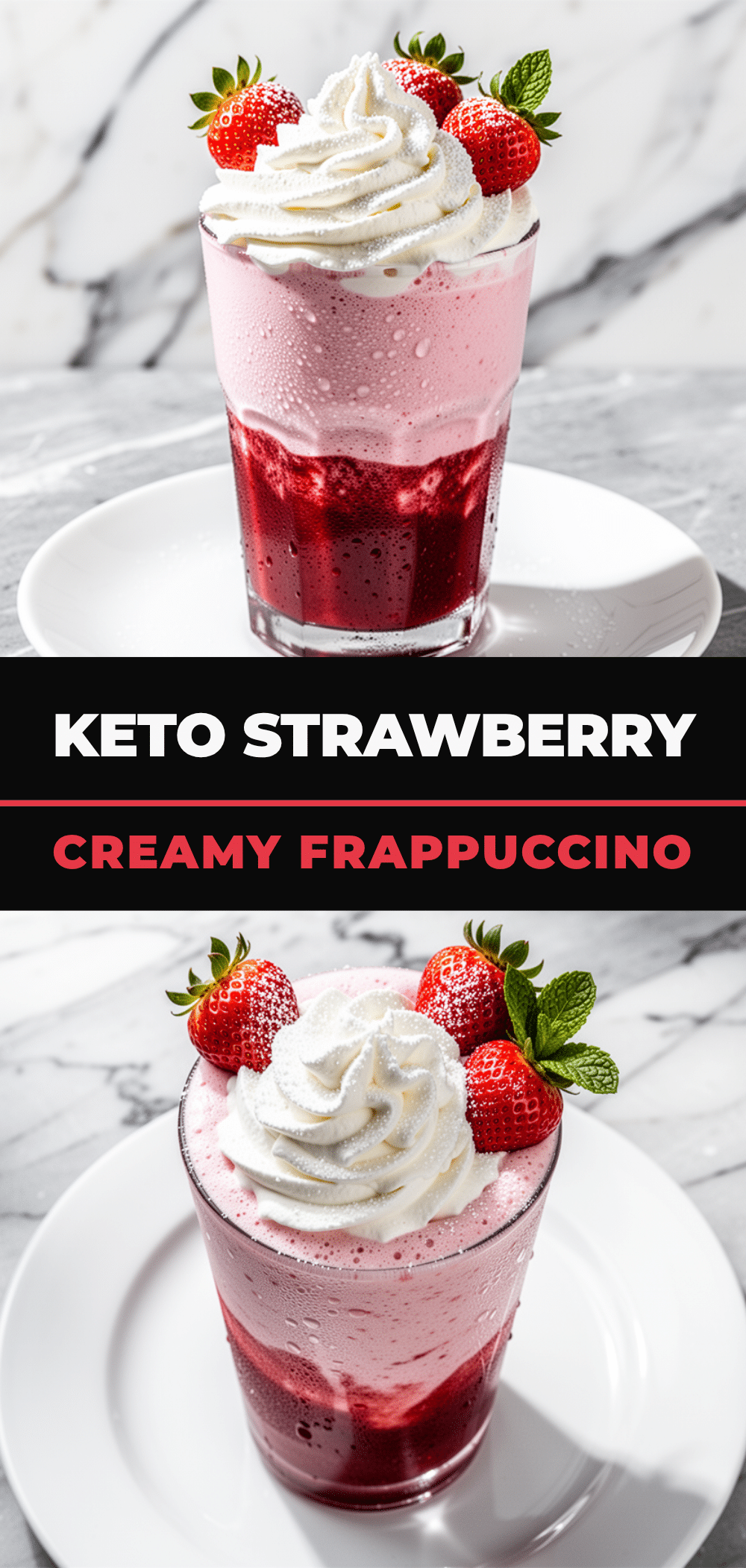 Keto Strawberry Cream Frappuccino: Easy No-Bake Low Carb Drink 5 keto strawberry cream frappuccino recipe