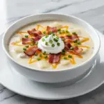 loaded baked potato soup - featured image
