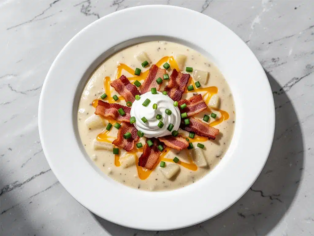 Ultra-Creamy Loaded Baked Potato Soup: Easy 30-Minute Meal 4 loaded baked potato soup preparation steps