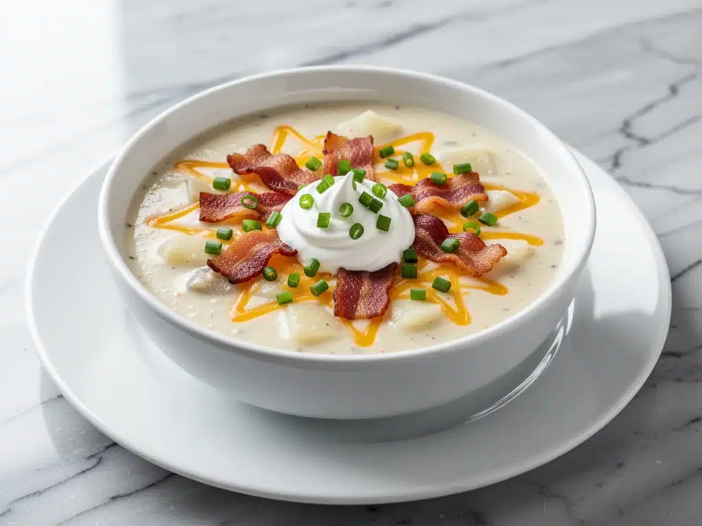 loaded baked potato soup - featured image