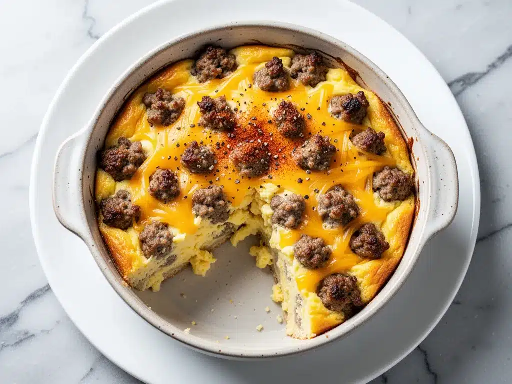 Make-Ahead Sausage and Egg Breakfast Casserole: Easy Make-Ahead 4 make-ahead sausage and egg breakfast casserole preparation steps