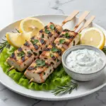Mediterranean Lemon Herb Grilled Chicken Skewers - featured image