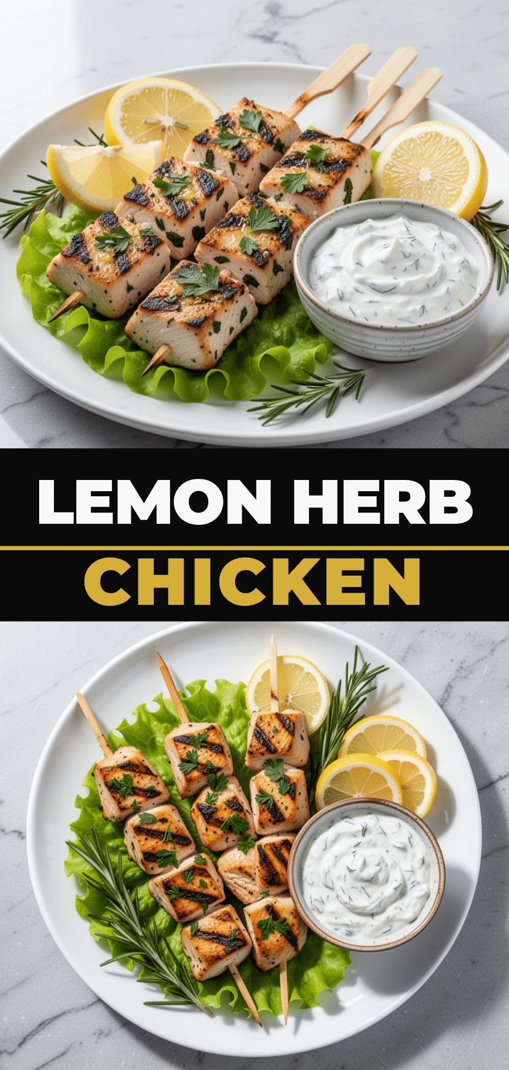 Mediterranean Lemon Herb Grilled Chicken Skewers: Easy Weeknight Dinner 5 Mediterranean Lemon Herb Grilled Chicken Skewers recipe