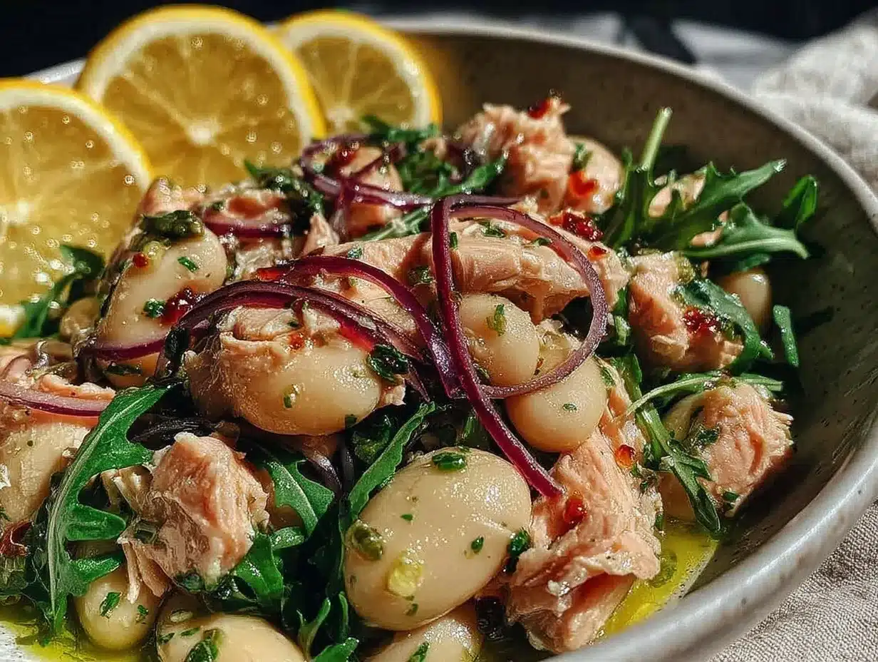 Mediterranean Tuna and White Bean Salad: Cheap One-Person Meal 4 Mediterranean Tuna and White Bean Salad preparation steps