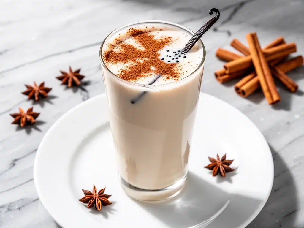 Mexican Horchata Recipe with Toasted Cinnamon - featured image