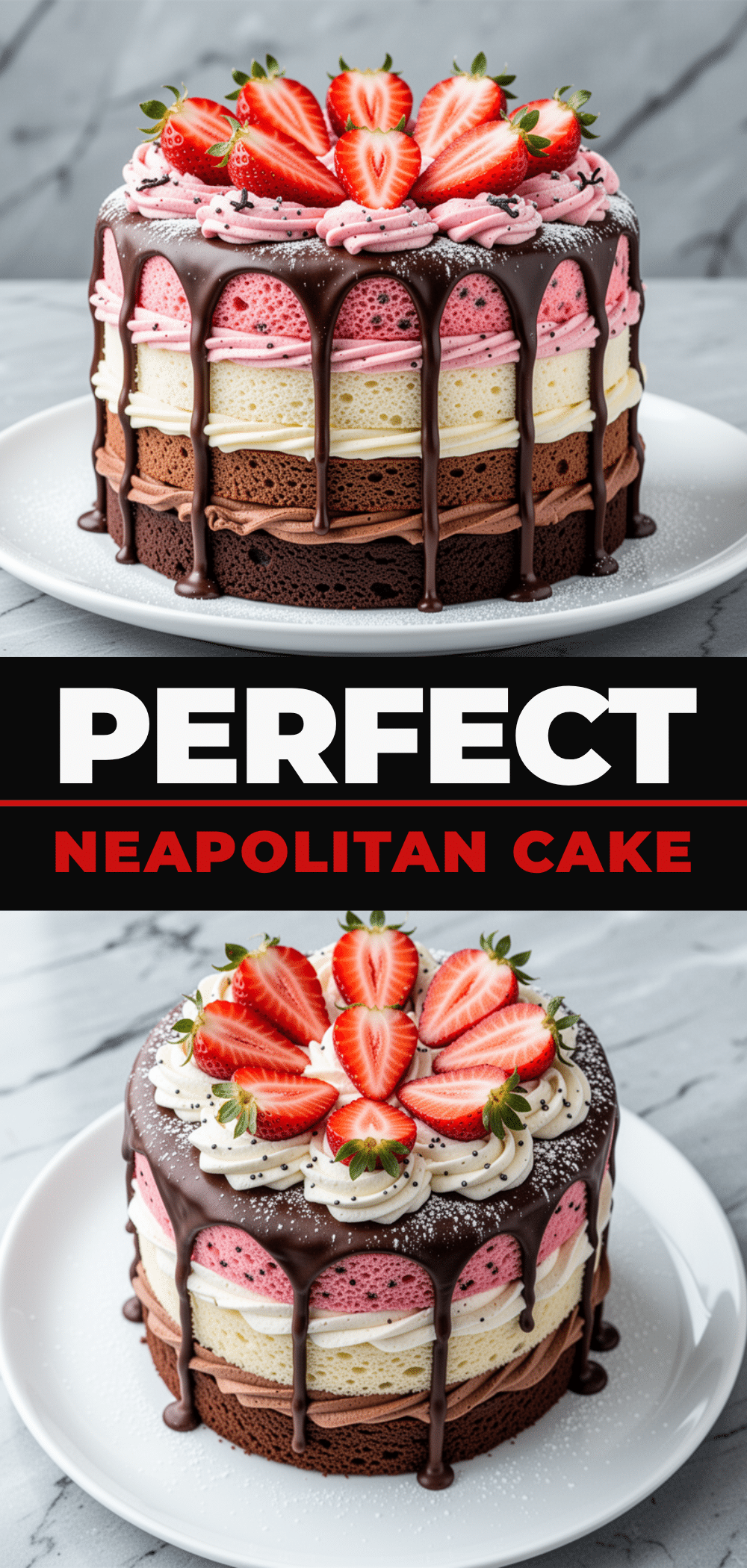 Neapolitan Layer Cake: 3 Best Birthday Recipe 3 Neapolitan Layer Cake recipe