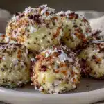 no-bake lemon coconut protein bites - featured image