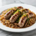 Oktoberfest Beer Braised Bratwurst - featured image