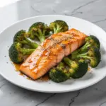 one-pan honey garlic salmon - featured image