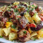 one-pot cajun sausage rigatoni - featured image