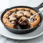 paleo chocolate chip skillet cookie - featured image