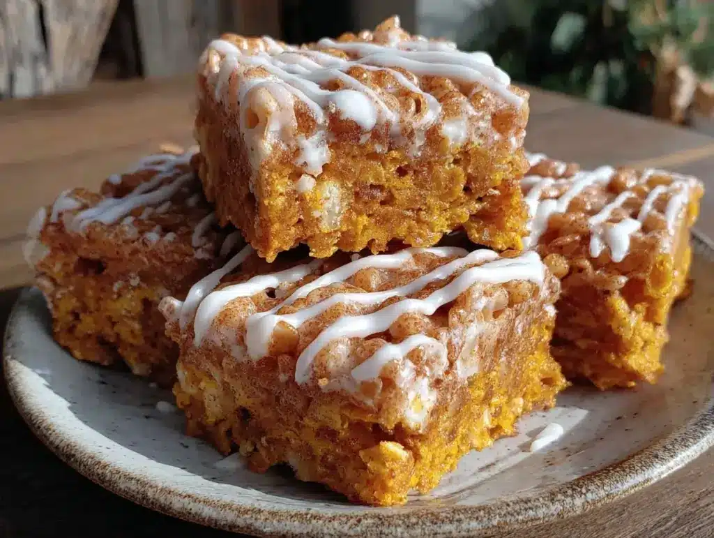 Pumpkin Spice Rice Krispie Treats for One - featured image