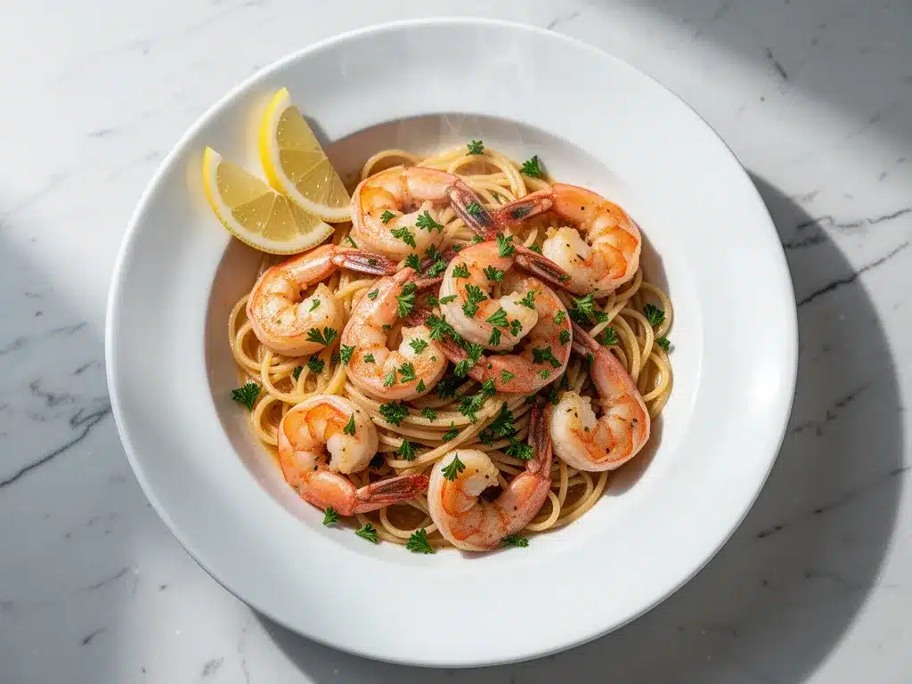 Restaurant-Style Garlic Butter Shrimp Scampi for Busy Weeknights 4 restaurant-style garlic butter shrimp scampi preparation steps