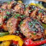 sheet pan sausage and peppers - featured image