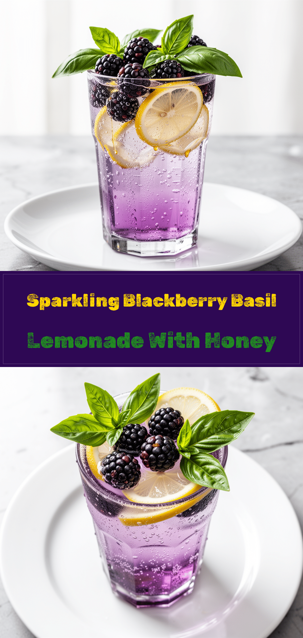 Sparkling Blackberry Basil Lemonade: 3 Easy Steps 5 sparkling blackberry basil lemonade recipe