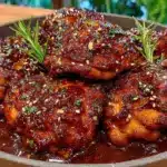 Sticky Baked Sesame Chicken Thighs - featured image