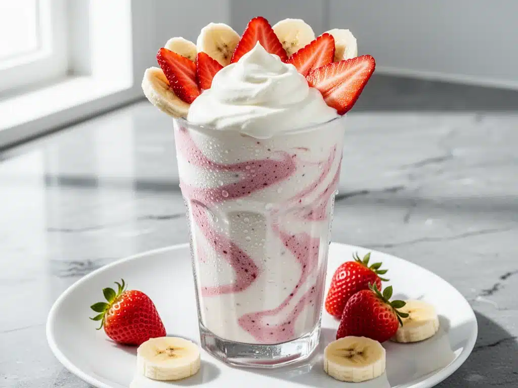 Ultra-Creamy Frozen Strawberry Banana Smoothie - featured image