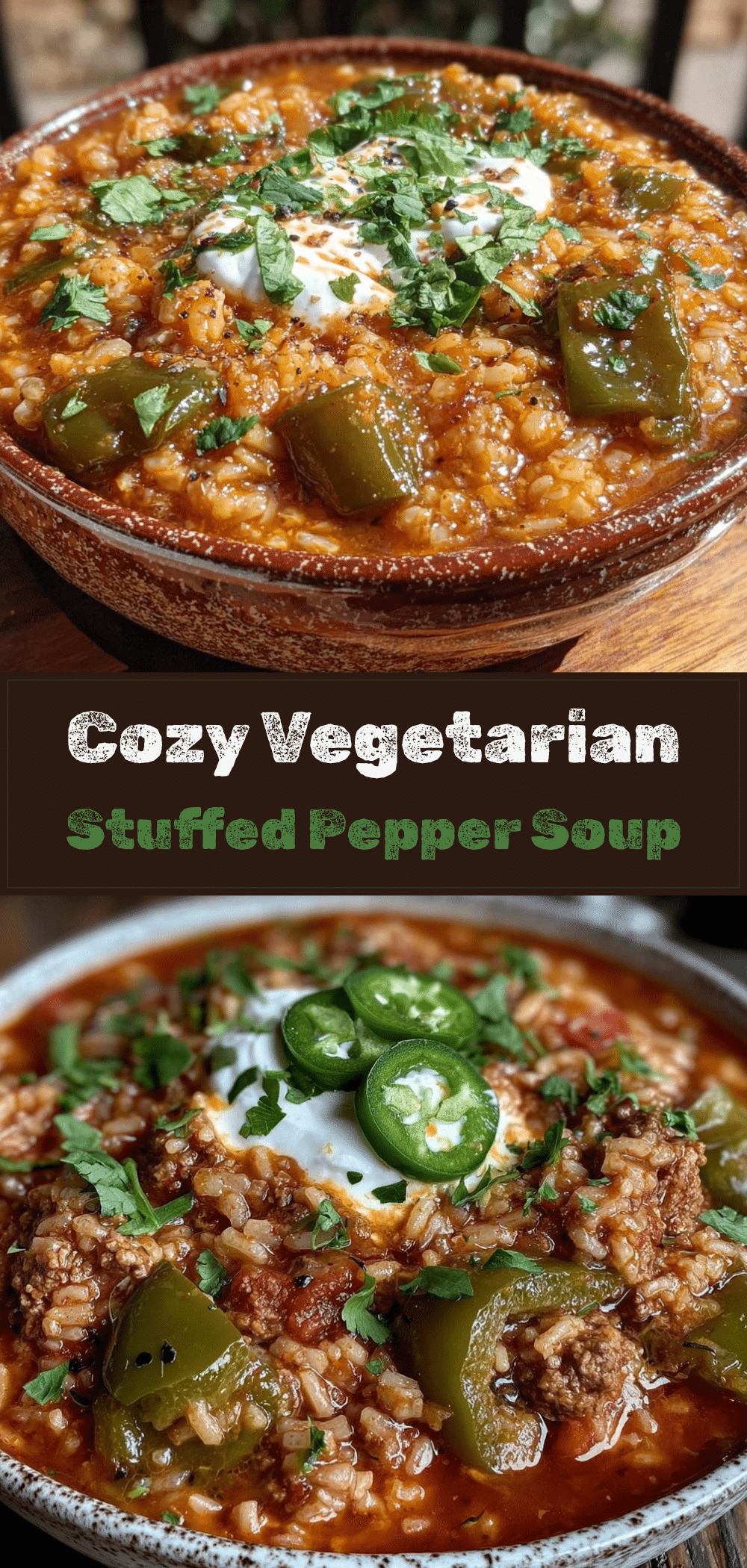 Vegetarian Stuffed Pepper Soup: Easy Hearty Brown Rice 5 vegetarian stuffed pepper soup recipe