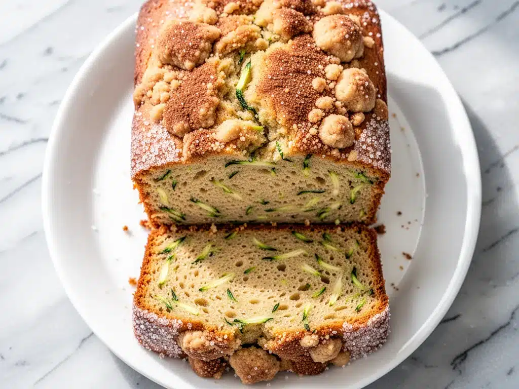 Zucchini Bread Recipe: 5-Step Easy Homemade Cinnamon Streusel 4 zucchini bread recipe preparation steps